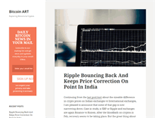 Tablet Screenshot of bitcoinsart.com